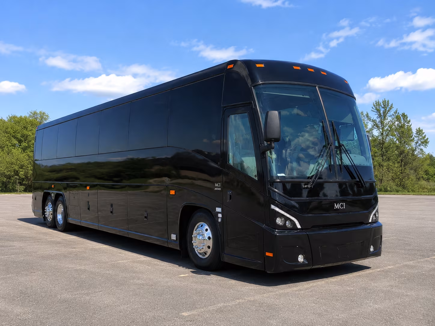instead of five cars one bus handles your bridal party in concord